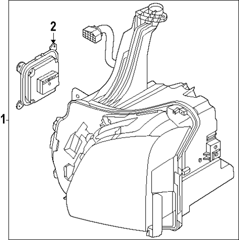 Headlamp Components for 2025 INFINITI QX80 #0