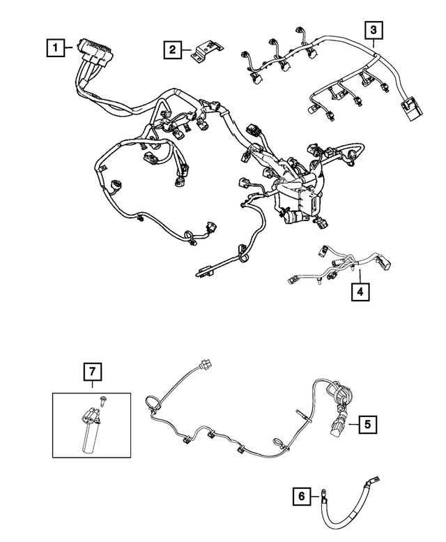 « 68273428AC –  : Moteur Cablage pour Mopar Image »