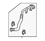 4H0317817M - Cooling System: Outlet Tube for Audi: A6, A6 Quattro, A7 Quattro, A8 Quattro, RS7, S8 Image