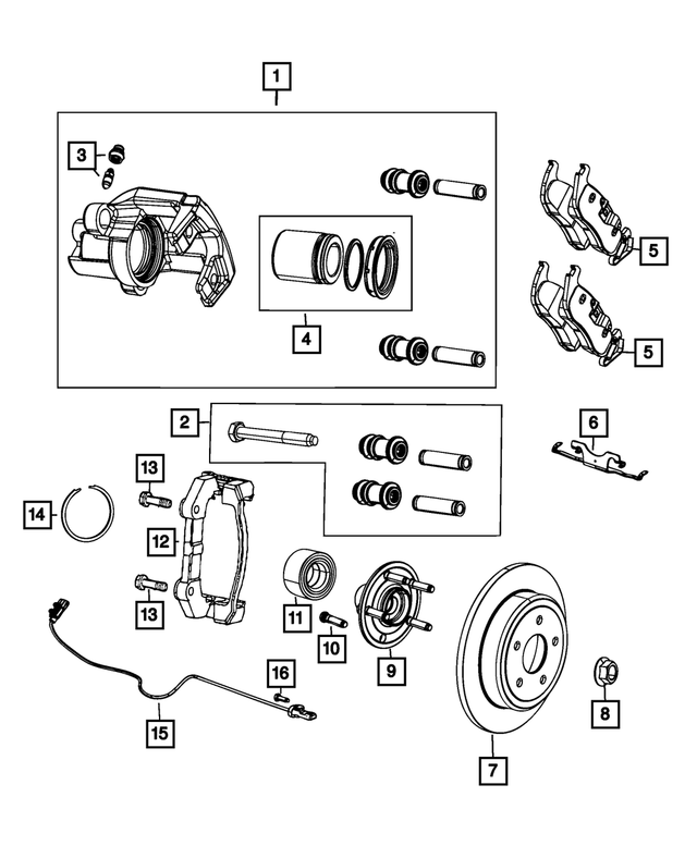 R8052376AB - Brakes: Disc Brake Caliper Assembly, Remanufactured, Right for Mopar Image image