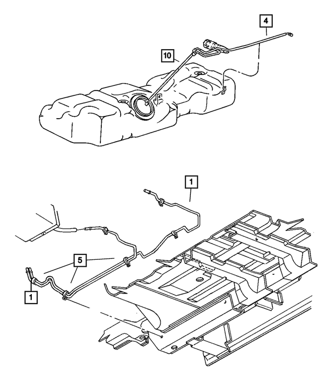 4809807AC - : Fuel Supply And Vapor Lines Bundle for Mopar Image
