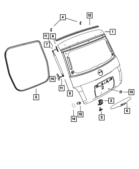 Deck Lid for 2015 Fiat 500 #0