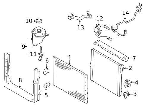 Radiator & Components for 2015 BMW X5 #0