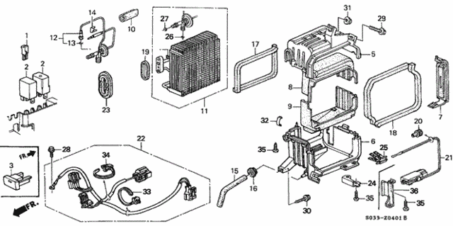 A/C Unit (4) for 2000 Honda Civic #0