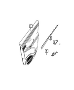 7LT93AAAAB - Interior Trim: Door Panel Applique, Left for Mopar Image