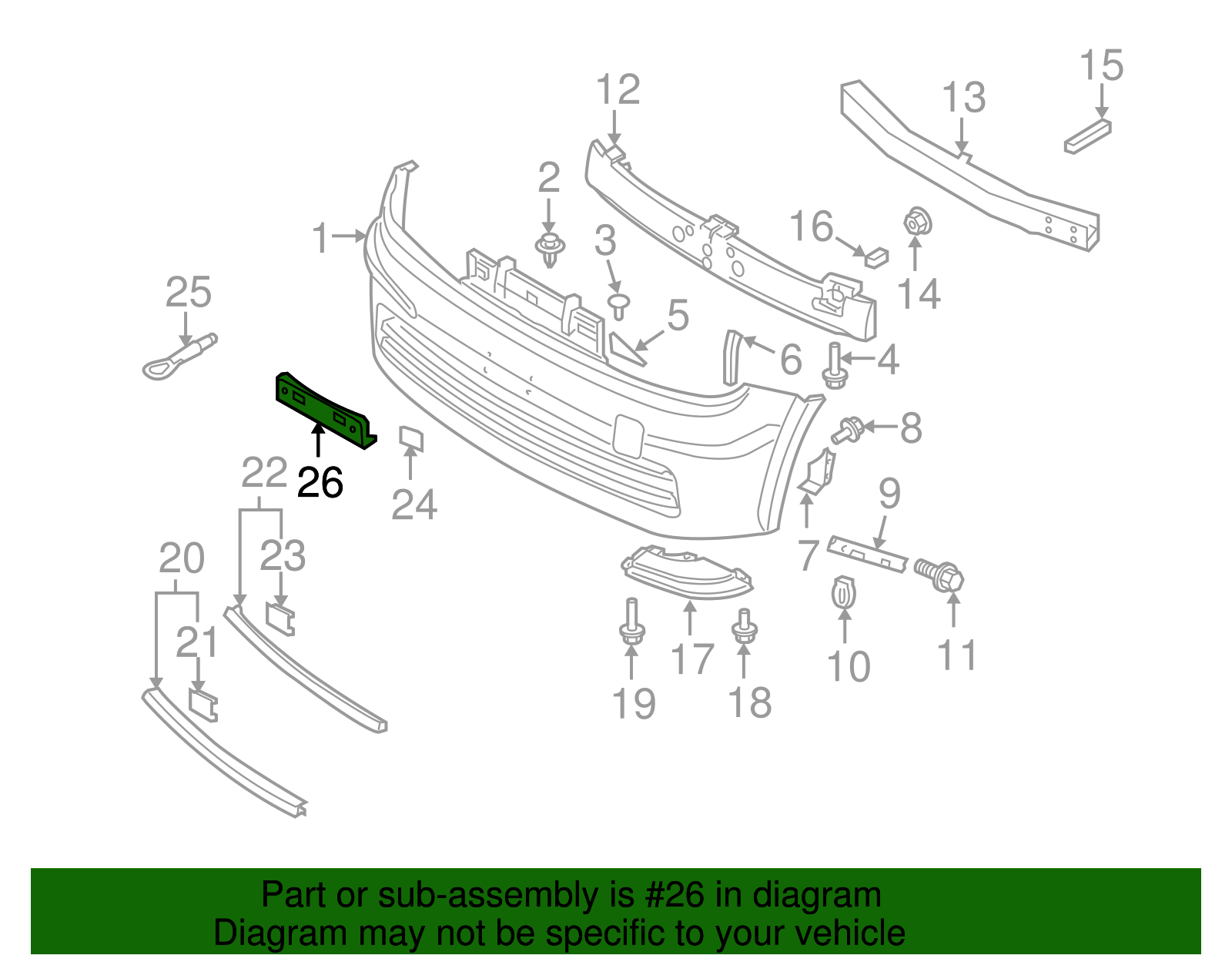 License Bracket - Nissan (K6212-1A10A)