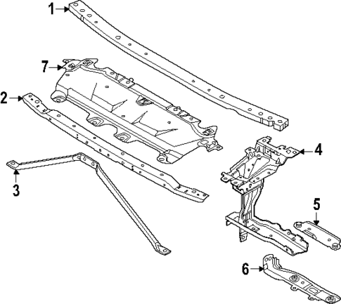 Radiator Support for 2024 BMW i7 #0