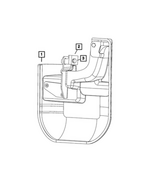 68134782AA - Exterior Ornamentation: Wheel House Bracket, Right for Ram: ProMaster 1500, ProMaster 2500, ProMaster 3500 Image