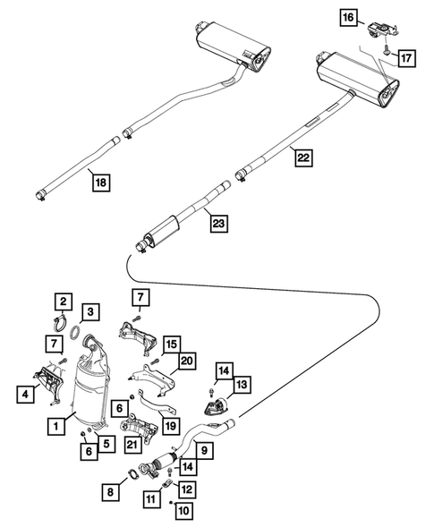 Exhaust System for 2016 Jeep Renegade #3