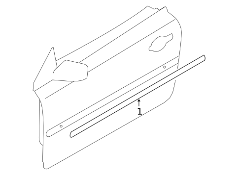 Exterior Trim - Door for 2007 Volvo C70 #0