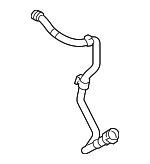 7P6122109D - Cooling System: Reservoir Hose for Volkswagen: Touareg Image