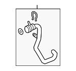 7P6122101J - Cooling System: Upper Hose for Volkswagen: Touareg Image