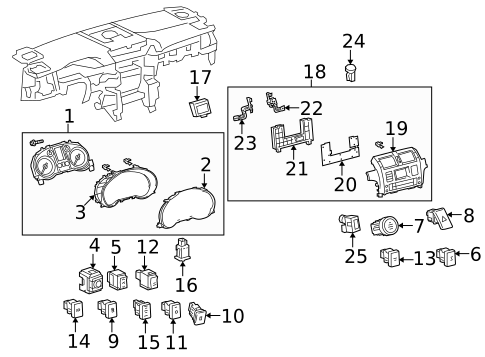 Headlamp Washers/Wipers for 2017 Lexus GX460 #1