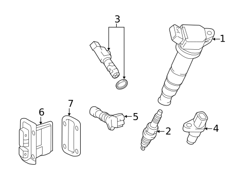 Ignition System for 2014 Toyota Tundra #0