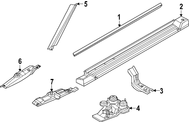 808387JA1B - Body: Running Board Seal for INFINITI: QX80 Image