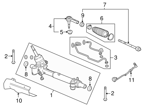steering channel⭐︎ Ignition Switch Sector and Rack Gears (Non-Tilt Column