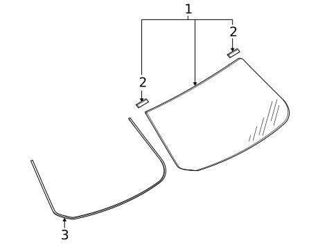 Glass & Hardware - Back for 2019 Nissan Versa #0