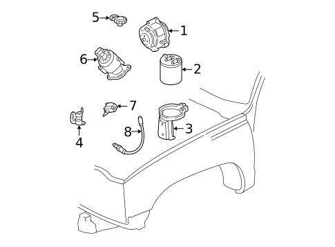 Sensors for 1996 Chevrolet K1500 Pickup #0