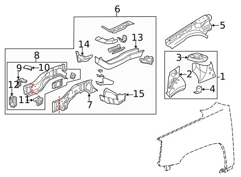 Structural Components & Rails for 2017 GMC Terrain #0