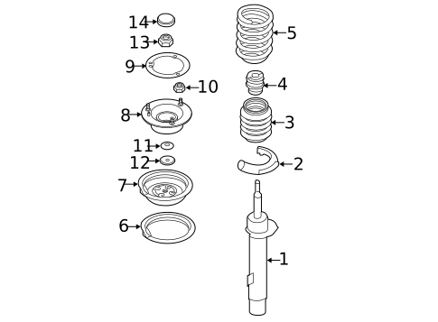 Struts & Components for 2014 BMW X1 #0