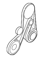 9458376 - Cooling System: Serpentine Belt for Volvo: C70, S70, V70 Image