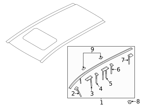 Exterior Trim - Roof for 2014 Mazda 5 #0