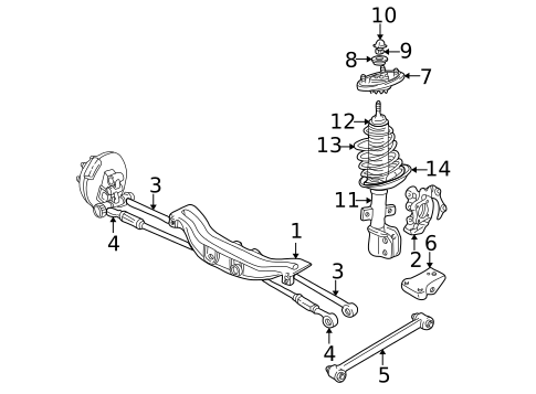 Suspension, Springs & Related Components for 2003 Buick Century #0