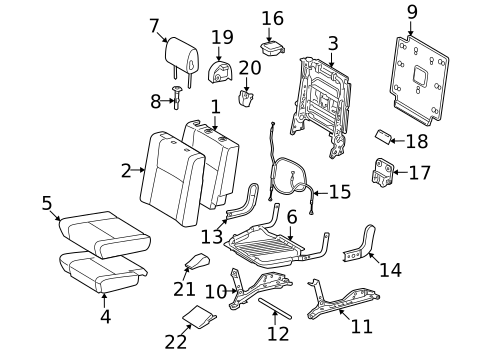 Third Row Seats for 2018 Toyota Sequoia #1