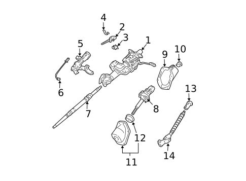 Steering Column Assembly for 2005 Toyota 4Runner #0