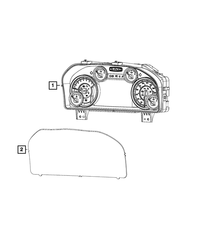 68402203AB - Electrical: Instrument Panel Cluster for Mopar Image