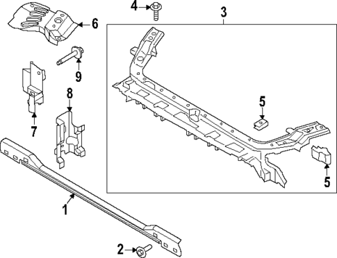 Radiator Support for 2024 Ford Mustang #0