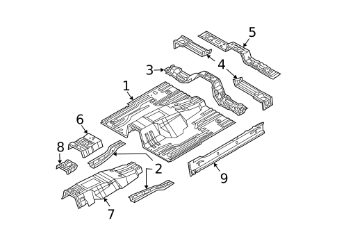 Floor for 2005 Kia Sorento #0