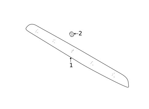Exterior Trim - Hood for 2003 Mazda Tribute #0