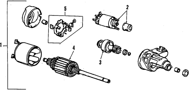 31208PC2016 - Electrical: Brushes for Honda Image