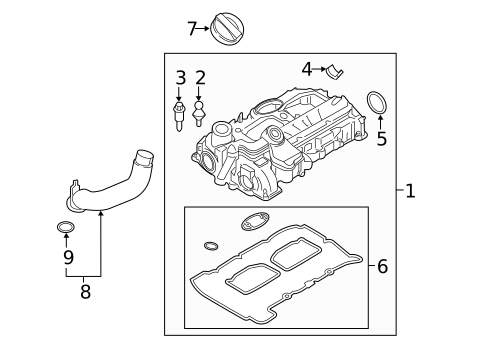 Valve & Timing Covers for 2017 BMW X5 #0