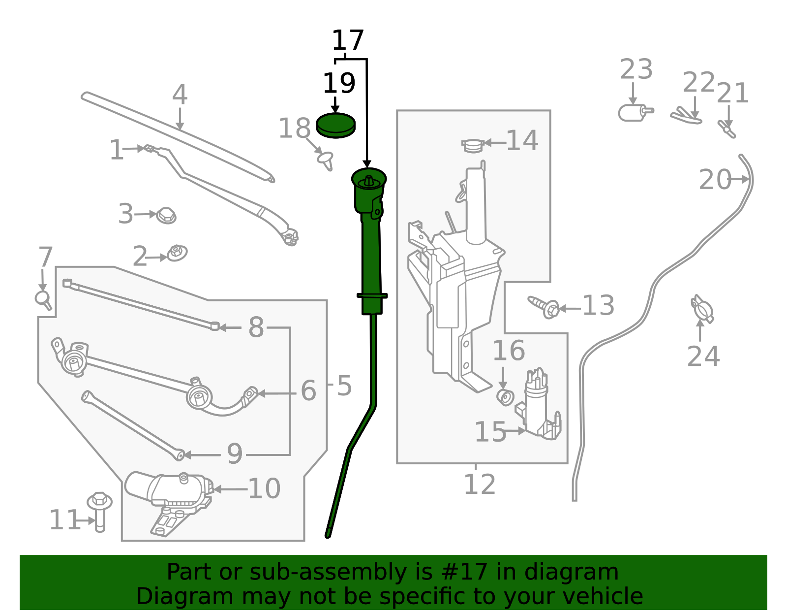 2023-2025 Nissan ARIYA Washer Fluid Reservoir Filler Pipe 28915-5MP0A ...