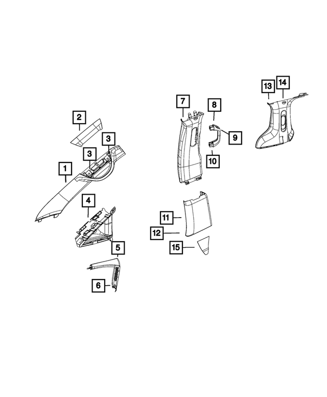 5RJ36PD2AB - Interior Trim: Screw Cover for Mopar Image image