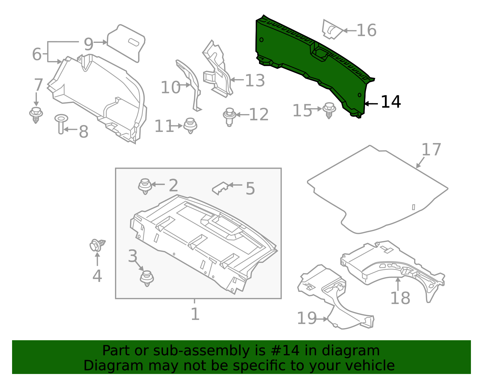 ★M★ページ BCJH-68-89XB - Rear Panel Trim - 2019-2025 Mazda 3 | Mazda Swag