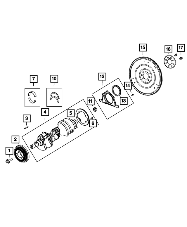 4736784AA - 5.7L Gas; Engine: Torque Converter Drive Plate for Mopar Image