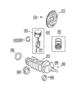 6505596AA - Engine 2.4L Four Cylinder: Screw for Mopar Image