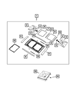 68277595AA - Body Sheet Metal Except Doors: Sunroof Bezel for Jeep: Renegade Image