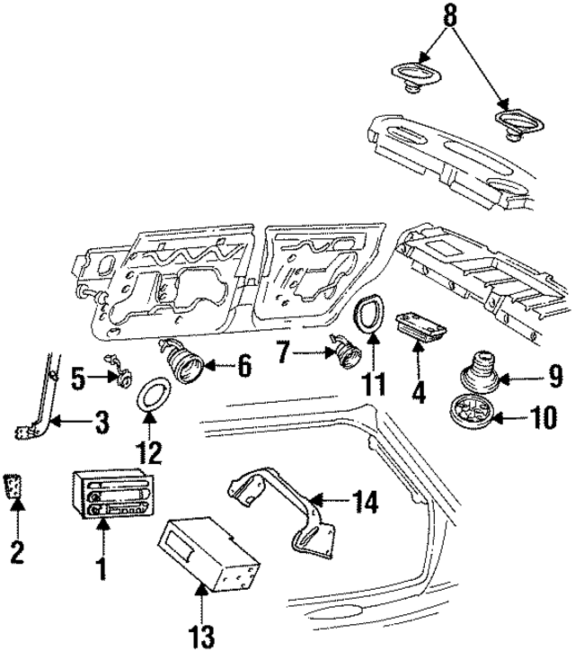 25616494 - : Radio Bracket for GM Image