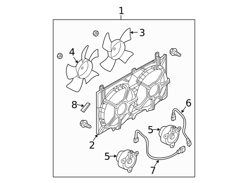 Cooling Fan for 2006 INFINITI G35 #1