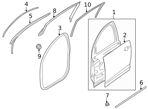 Door & Components for 2009 Pontiac G8 #0