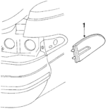 E7WY15A201A - Electrical: Side Marker Lamp for Mercury: Cougar Image