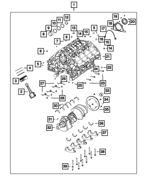 Cylinder Block for 2023 Dodge Durango #0