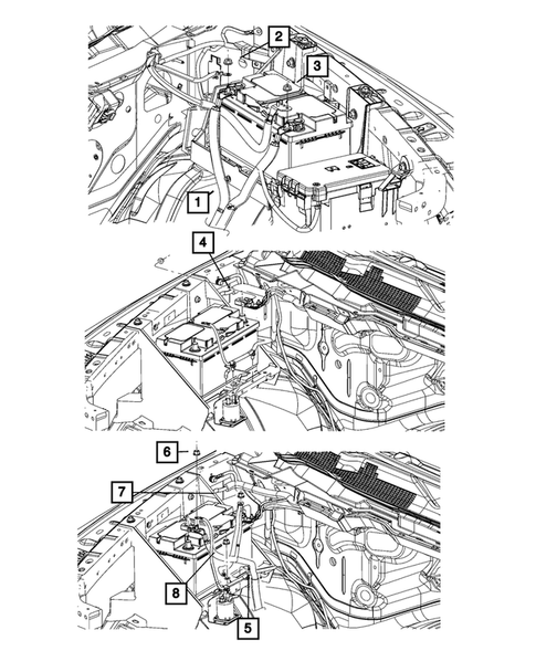 Battery, Battery Tray and Cables for 2012 Ram 2500 #3