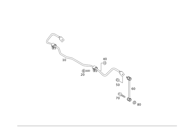 2303200511 - : Torsion Bar for Mercedes-Benz: SL500, SL55 AMG, SL550, SL600, SL63 AMG, SL65 AMG Image