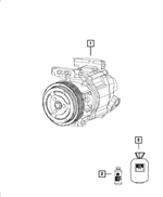 68224150AB - Air Conditioners and Heaters: Compressor Lubricant for Chrysler: 200, 300, Town &amp; Country | Dodge: Challenger, Charger, Dart, Durango, Grand Caravan, Hornet, Journey, Viper | Fiat: 500, 500L | Jeep: Cherokee, Compass, Grand Cherokee, Grand Cherokee L, Grand Wagoneer, Renegade, Wagoneer, Wrangler | Ram: 1500, 1500 Classic, 3500, ProMaster 1500, ProMaster 2500, ProMaster 3500 Image