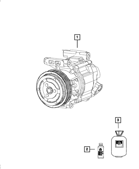 Air Conditioner Compressor and Mounting for 2015 Fiat 500 #0